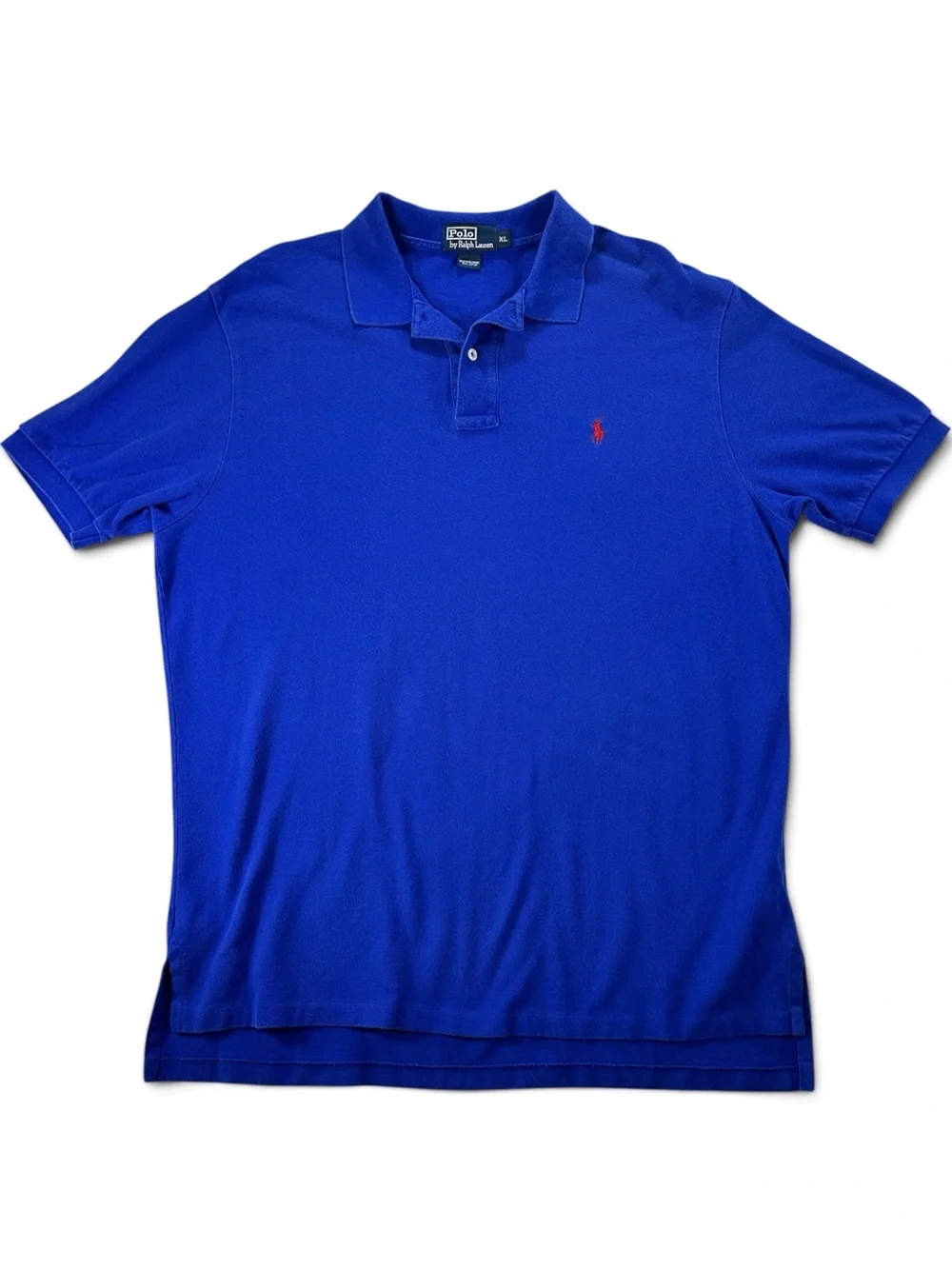 Ralph Lauren Men's Royal Blue Polo with Red Pony